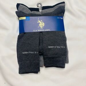 U.S. Polo Assn. Men's Dark Gray Casual Socks